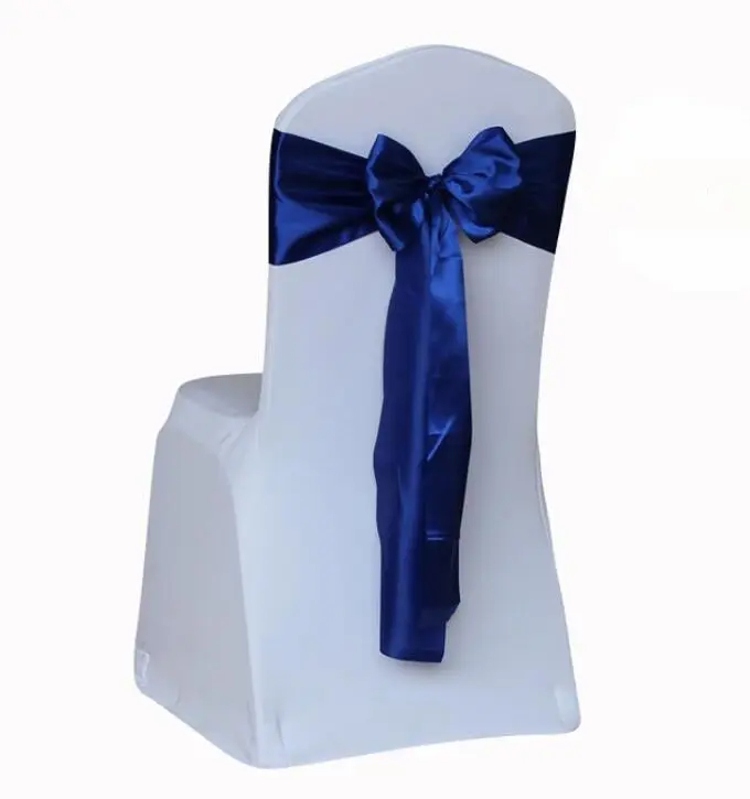 Wedding satin chair sashes for banquet chair covers decoration