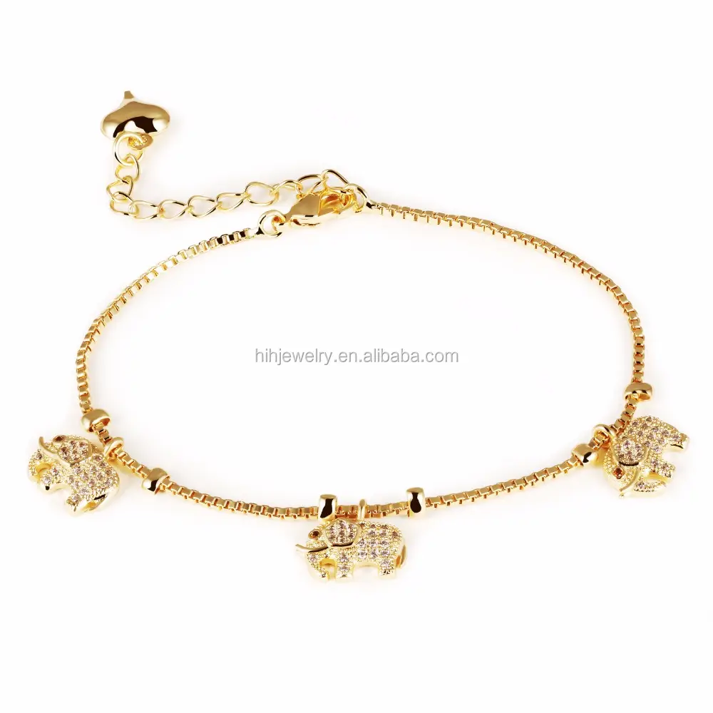 Tanishq Gold Armband Designs 18 Karat Gold Elefant Damen Hand Armband Design mit Diamanten Frauen Kupfer Armband Gesundheit