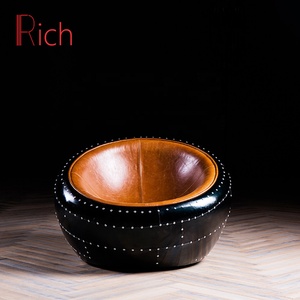 Living Room Decoration Leisure <strong>Chair</strong> Leather <strong>Pod</strong> Ball <strong>Chair</strong> - Product Image 5