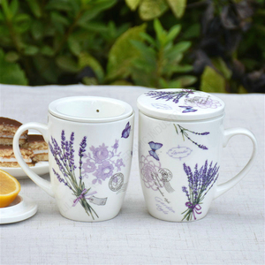 La <span class=keywords><strong>tazza</strong></span> in ceramica <span class=keywords><strong>con</strong></span> stampa floreale riutilizzabile personalizzata gaodeno ha una <span class=keywords><strong>tazza</strong></span> da tè <span class=keywords><strong>con</strong></span> filtro e coperchio <span class=keywords><strong>con</strong></span> <span class=keywords><strong>infusore</strong></span> - Product Image 6