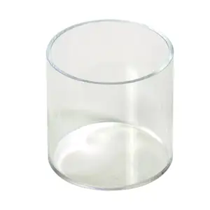 clear Large round acrylic tube acrylic cylinder riser Container
