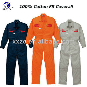 OEM ODM 100% कपास Proban अग्निरोधक पीले सुरक्षा के साथ <span class=keywords><strong>Coverall</strong></span> - Product Image 2