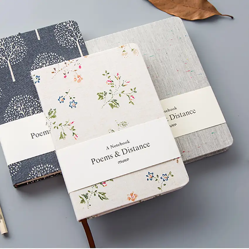 2019 new arrival fabric cover personalized diaries for corporate gifting