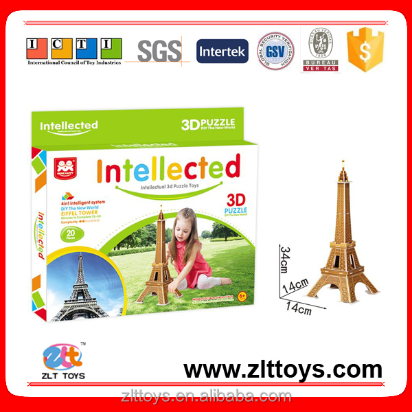 Английский рекламные знаменитая башня 3d головоломки игрушки головоломки