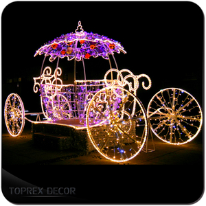 Carroza de <span class=keywords><strong>Cenicienta</strong></span> con Luces LED Blancas para <span class=keywords><strong>Navidad</strong></span>, Motivo Iluminado de Carroza de <span class=keywords><strong>Cenicienta</strong></span> para Decoración Navideña Exterior - Product Image 5