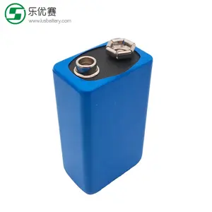 리튬 티오닐 염화물 3.6V 배터리 팩 1200mAh ER9V 리튬 배터리 1200mah 연기 시스템 ER9V 1200mAh