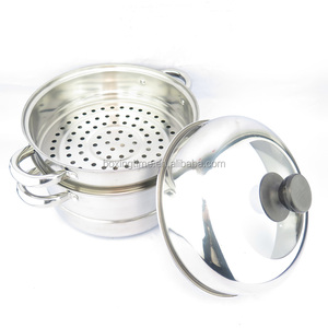 2-layer Stainless Steel Gas Food <strong>Steamer</strong> Pot Stuffed Bun <strong>Dim</strong> <strong>Sum</strong> <strong>Steamer</strong> - Product Image 4