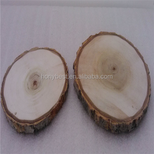 Tranches de bûches en bois <span class=keywords><strong>avec</strong></span> écorce pour bases d'isolation thermique Pièces de bois vierges pour créations artistiques et décorations - Product Image 2