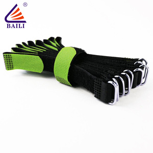 <span class=keywords><strong>2</strong></span> pollice superficie rivestimento in gomma hook <span class=keywords><strong>loop</strong></span> tape per la batteria/gestione dei cavi fascetta di nylon nastro magico - Product Image 6