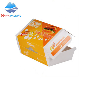 Dongguan fábrica de papel de hamburguesa de embalaje de alimentos de lucn caja de hamburguesas - Product Image 6