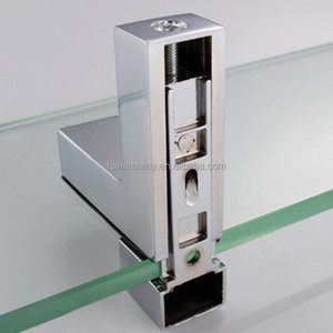 Bán Hot Zinc Alloy Chrome Glass Tường Gắn treo Glass Kệ chân đế 8 mét 10 mét - Product Image 6