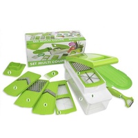 10 Pcs Set Multi Coupe Groente Chopper QuickPush Spiralizer Groentesnijder
