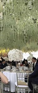QIHAO <strong>artificial</strong> <strong>wisteria</strong> <strong>white</strong> flower <strong>tree</strong> silk plastic fiber glass <strong>white</strong> qihao firber glass fabric plastic decoration flower <strong>tree</strong> - Product Image 4