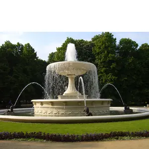 Садовый Большой Каменный водяной фонтан с бассейном на продажу
