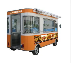 Mobile Snack Bread Food Truck Electric Cart Ice Cream Food Trailer With Battery
