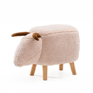 Nouvelle Arrivée Enfants Changement Chaussures Tabouret Conception Bois Moutons <span class=keywords><strong>Pouf</strong></span> - Product Image 2