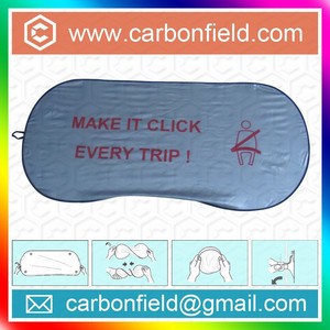 Protector solar para coche, protector de pantalla de seda con estampado colorido, nailon plateado, <span class=keywords><strong>bloqueador</strong></span> solar trasero - Product Image 3