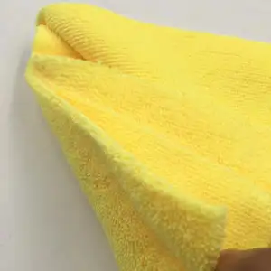 Toalha de microfibra curta absorvente, toalha ultra grossa de microfibra 400gsm para limpeza de pilhas