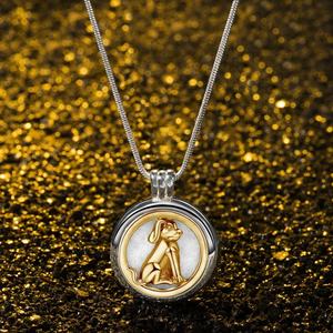 Collar con Difusor de Aceites Esenciales con Tema de Perro, Joyería de Acero Quirúrgico al por Mayor de China - Product Image 4