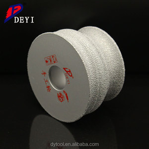 74 Mét <span class=keywords><strong>brazed</strong></span> nửa vòng v-hình dạng kim cương hồ sơ Mài bánh xe - Product Image 4