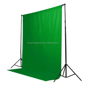 OEM chromakey شاشة خضراء بلون موسلين خلفية للتصوير الفوتوغرافي