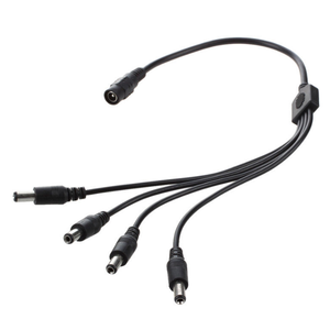 DC Power Splitter <span class=keywords><strong>สาย</strong></span>อะแดปเตอร์หญิงชาย5.5X2.1มม. เชื่อมต่อสำหรับกล้องวงจรปิด - Product Image 3