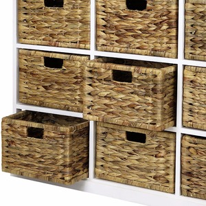 Unité de rangement <span class=keywords><strong>3x3</strong></span> - 9 tiroirs avec paniers en jonc de mer - Product Image 3