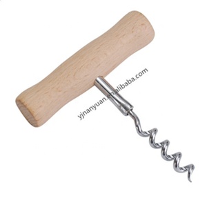 Nhà Máy Giá thấp t hình gỗ vít kéo rượu vang mở corkscrew - Product Image 1