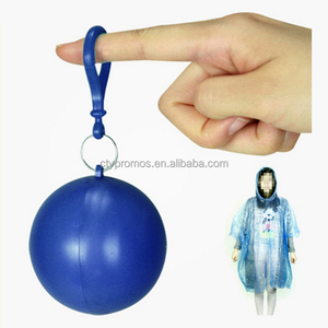 Портативный одноразовый плащ-пончо-шар с логотипом заказчика - Product Image 2