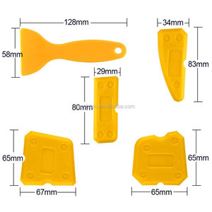 Kit de herramientas de masilla y rascador de silicona, herramientas de acabado de lechada para baño, cocina y habitación, 9 unidades