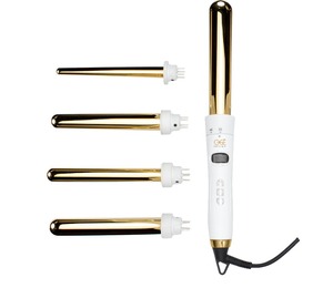 Les plus récents Populaire Or Rose 5 en 1 en Titane Baril LCD Cheveux Bigoudi Fer Tong Set Cheveux <span class=keywords><strong>Curling</strong></span> Baguette - Product Image 1