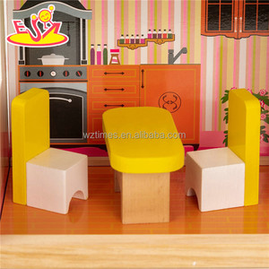 Barato al por mayor rosa <span class=keywords><strong>de</strong></span> <span class=keywords><strong>madera</strong></span> tamaño casa <span class=keywords><strong>de</strong></span> <span class=keywords><strong>muñecas</strong></span> para los niños W06A316 - Product Image 3