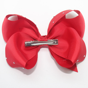 Vente en gros d'usine : Barrettes et nœuds pour cheveux personnalisés pour enfants, 196 couleurs, en ruban gros-grain et métal, pour la boutique de coiffure des petites filles - Product Image 3