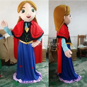 Funtoys CE Elsa Cosplay Maskottchen Kostüm Und Anna Prinzessin Kleid Anime Olaf