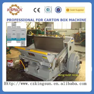 alta eficiencia caja de cartón que hace precios de las máquinas / papel corrugado tablero hendido y corte de la máquina