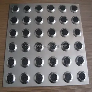 Diseño moderno Carborundum Top Acero inoxidable Perno táctil y tira indicadora antideslizante - Product Image 1