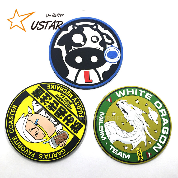 Производитель Amazon, дешевый, индивидуальный 2d 3d Резиновый патч, мягкий ПВХ патч-этикетка, минимальный размер, логотип патч с крючком, оптовая продажа