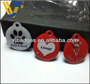Médico palert et etiquetas/pet id tag/perro etiqueta de identificación para venta al por mayor - Product Image 1