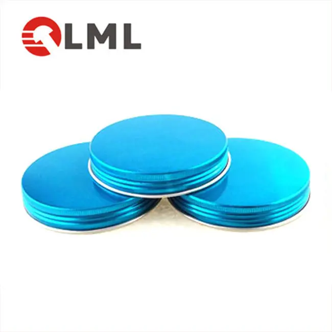 DIY Competitive Price AAA Quality Colorful 43 Embossed Metal Jar Lids  Aluminum Cap Emboss Supplier