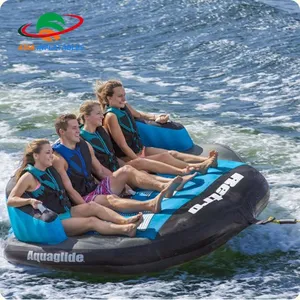 2021 novo barco inflável arrastar e gota novo design inflável rebocável jogos de água