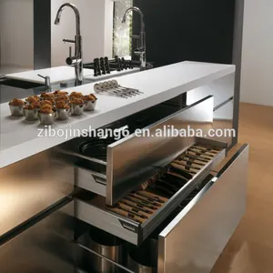 Metal depolama mutfak lavabo dolabı tasarımları