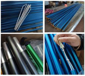 Palo per <span class=keywords><strong>tenda</strong></span> in <span class=keywords><strong>alluminio</strong></span> 7001 diretta in fabbrica T6-ad alta resistenza, leggero per campeggio e uso esterno - Product Image 3