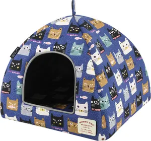 Bobby Pet Manufacturer Cat Bed House Cat Igloo Pet Tent Cotton Canvas cat house for indoor
