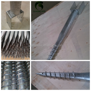 Ancla de tornillo de tierra tipo U para poste de valla - Product Image 2