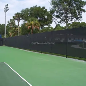 HDPE теннисная сеть ветрозащиты, ветровое стекло забор экран теневая сетка, теннисный корт объемная сеть