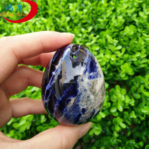 Venta al por mayor de Piedras Preciosas Naturales de Cristal de Piedra Huevos, Huevos Yoni Curación <span class=keywords><strong>Jaspe</strong></span> dálmata - Product Image 3