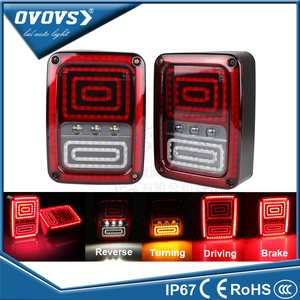 OVOVS best seller EE. UU./UE flash rojo trasero luces de giro 12 <span class=keywords><strong>v</strong></span> llevó la luz de la cola para <span class=keywords><strong>J</strong></span>-eep W-rangler - Product Image 1