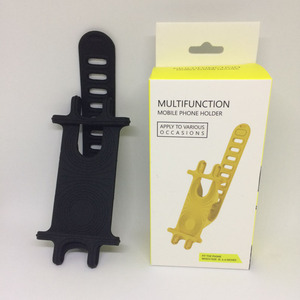 Support de téléphone pour <span class=keywords><strong>vélo</strong></span> en silicone noir intégral, produit d'usine 2022 - Product Image 6