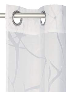 Rideau imprimé en Polyester <span class=keywords><strong>blanc</strong></span>, Voile transparent, pré-fait, vente en gros - Product Image 3