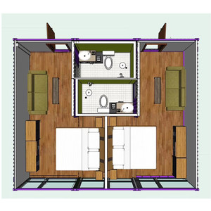Rumah kontainer kit rumah rumah Prefab kecil Modular siap dibuat Modern mewah prefabrikasi tradisional Eropa portabel